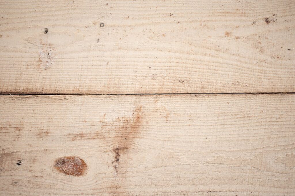 Stained hardwood floor